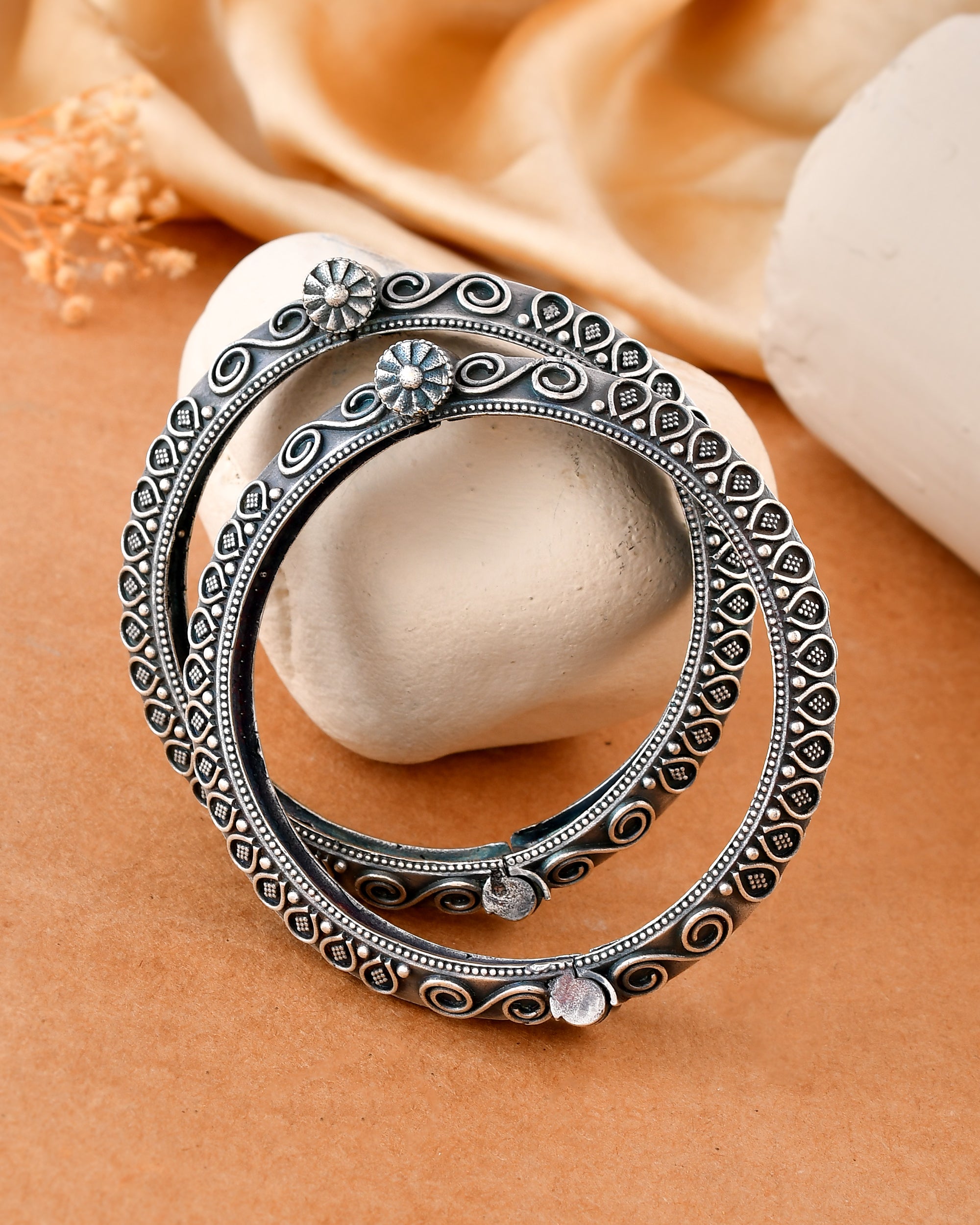 Peacock Motif Dandiya Bangles